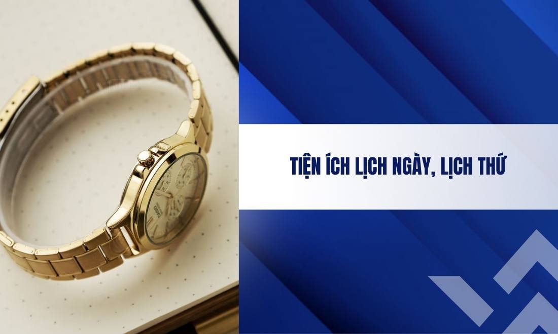 mặt số hiển thị ngày, thứ, giờ 24