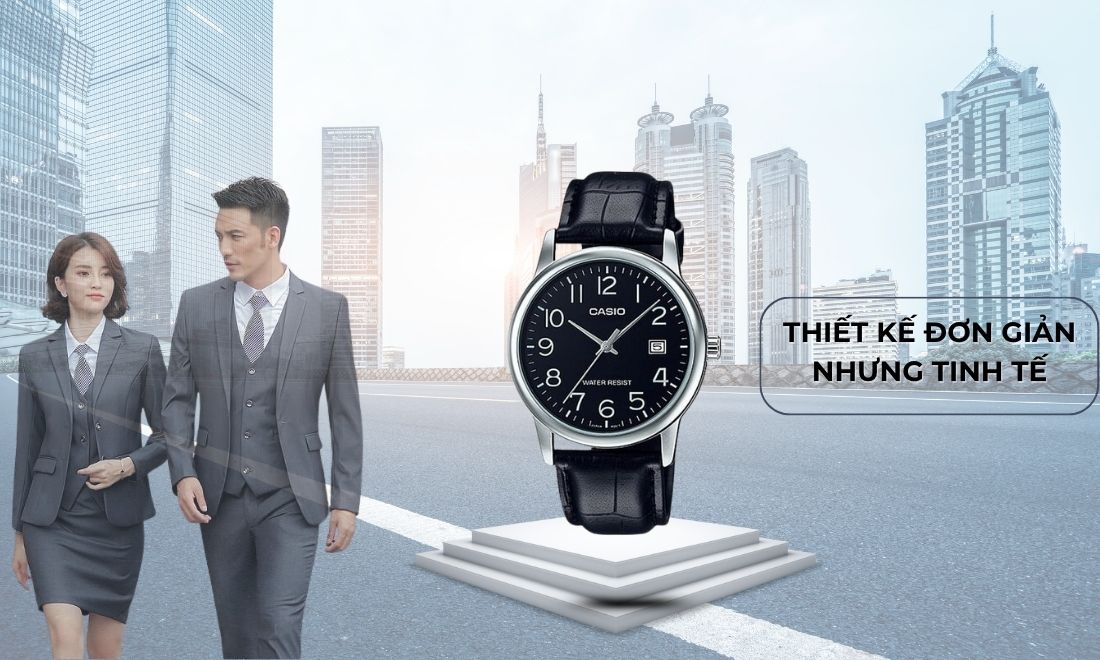 Đồng hồ Nam Casio MTP-V001L-1BUDF Dây Da, Cam Kết Chính Hãng 10 Đồng hồ Nam Casio MTP-V001L-1BUDF sở hữu vẻ ngoài cổ điển, đơn giản nhưng không kém phần thanh lịch