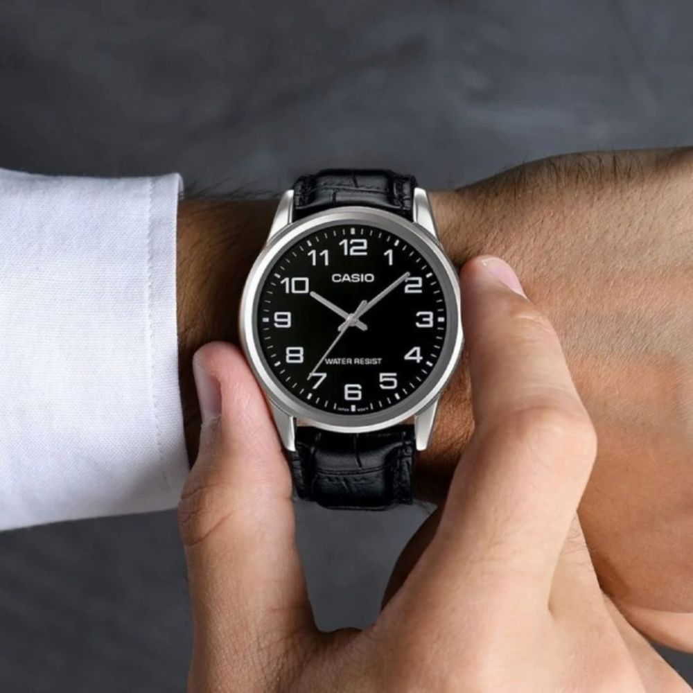 Đồng hồ Nam Casio MTP-V001L-1BUDF Dây Da, Cam Kết Chính Hãng 4 Dong ho Nam Casio MTP V001L 1BUDF 3