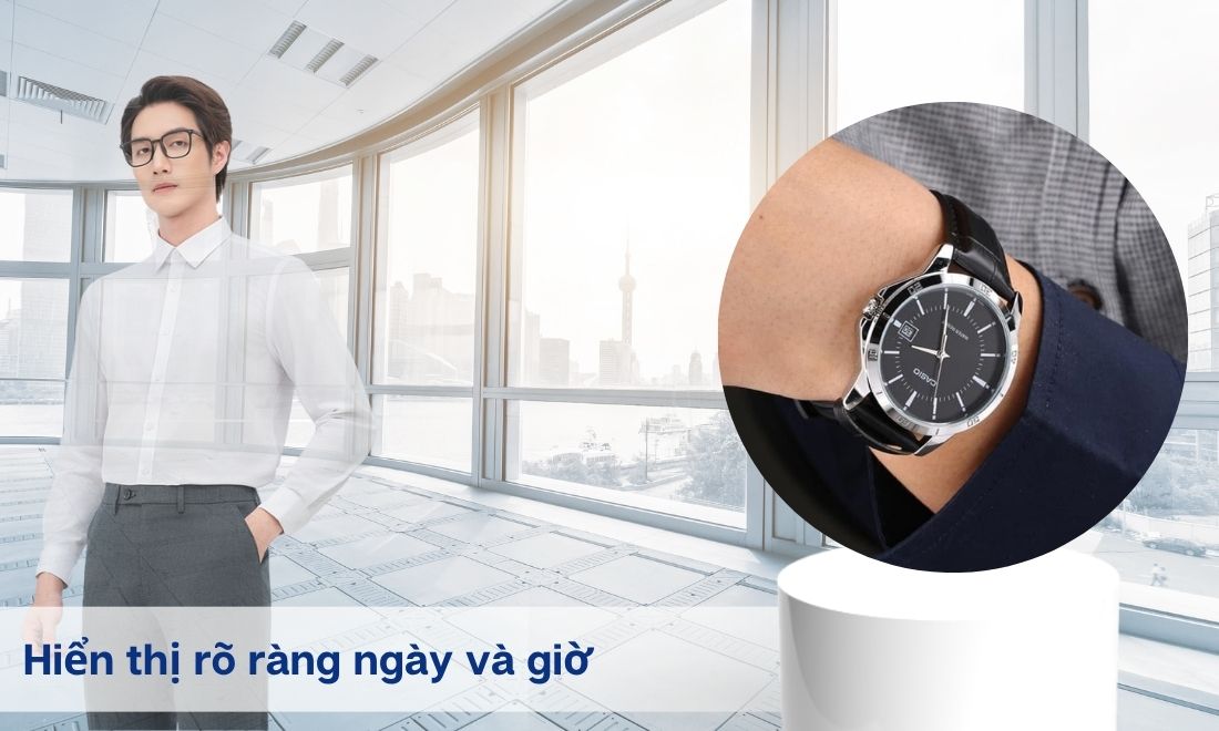 Đồng hồ Nam Casio MTP-V004L-1AUDF Quartz, Cam Kết Chính Hãng 15 Ngoài chức năng xem giờ, Casio MTP-V004L-1AUDF còn hiển thị ngày rõ ràng