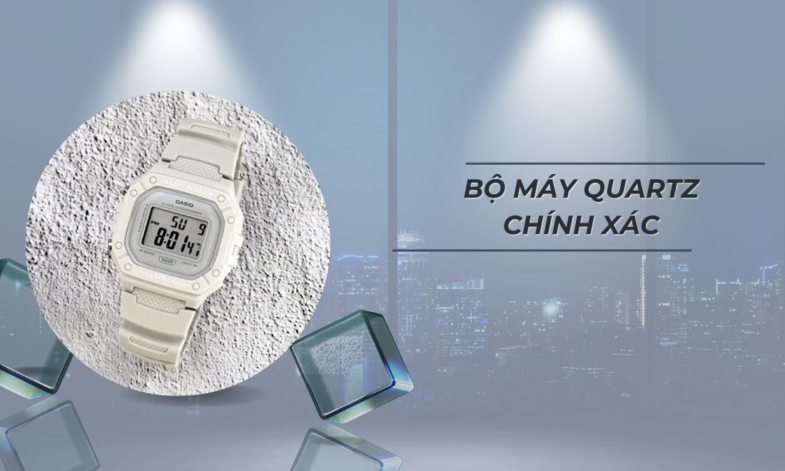 Bộ máy Quartz bền bỉ, chính xác