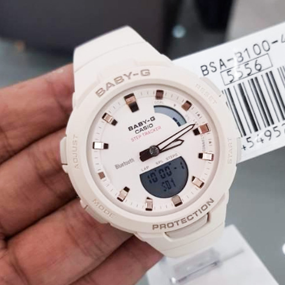 Casio Baby-G BSA-B100-4A1DR Thể Thao, Chính Hãng 5 bsa b100 4a1dr 4