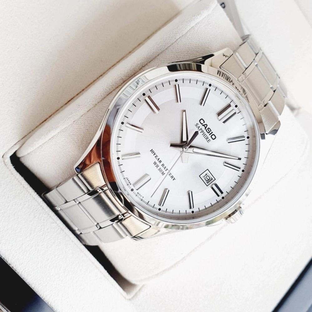 Đồng hồ Casio nam MTS-100D-7A cận mặt