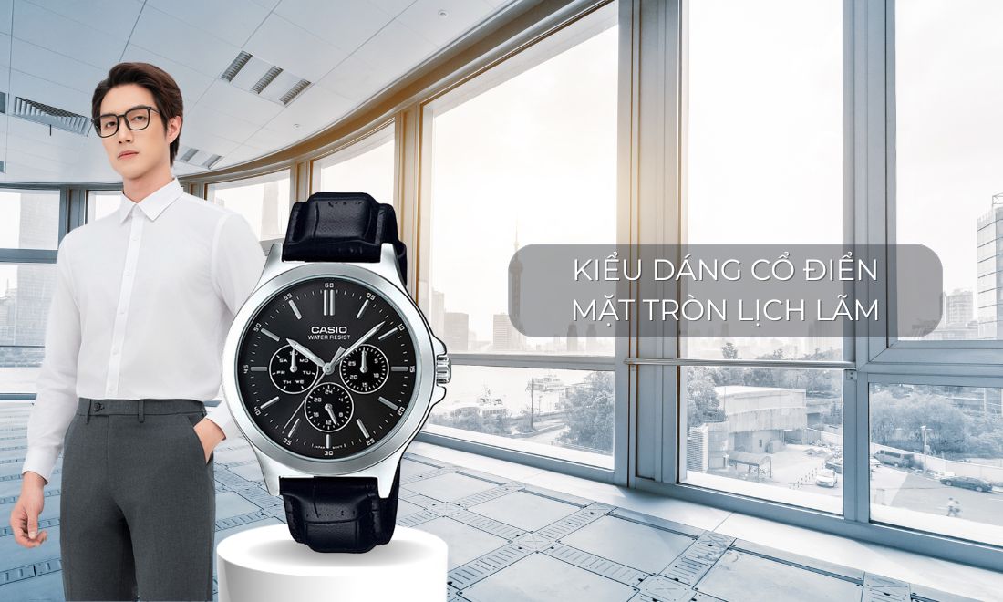 Đồng hồ Casio Nam MTP-V300L-1AUDF kiểu dáng cổ điển