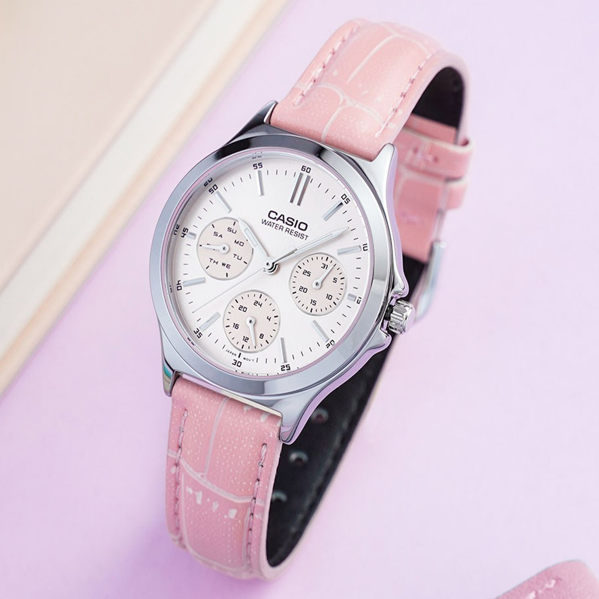 Đồng Hồ Nữ Casio LTP-V300L-4AUDF Dây Da, Chính Hãng 5 ltp v300l 4audf 5