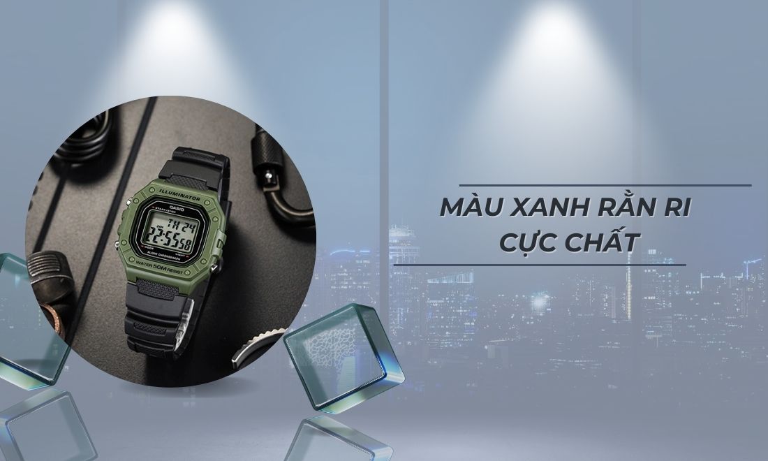 Màu xanh rằn ri cực chất