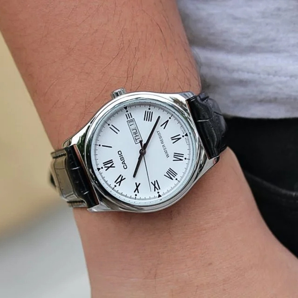Đồng hồ Casio Nam MTP-V006L-7BUDF Chính Hãng, Uy Tín 4 MTP-V006L-7BUDF lên tay chi tiết