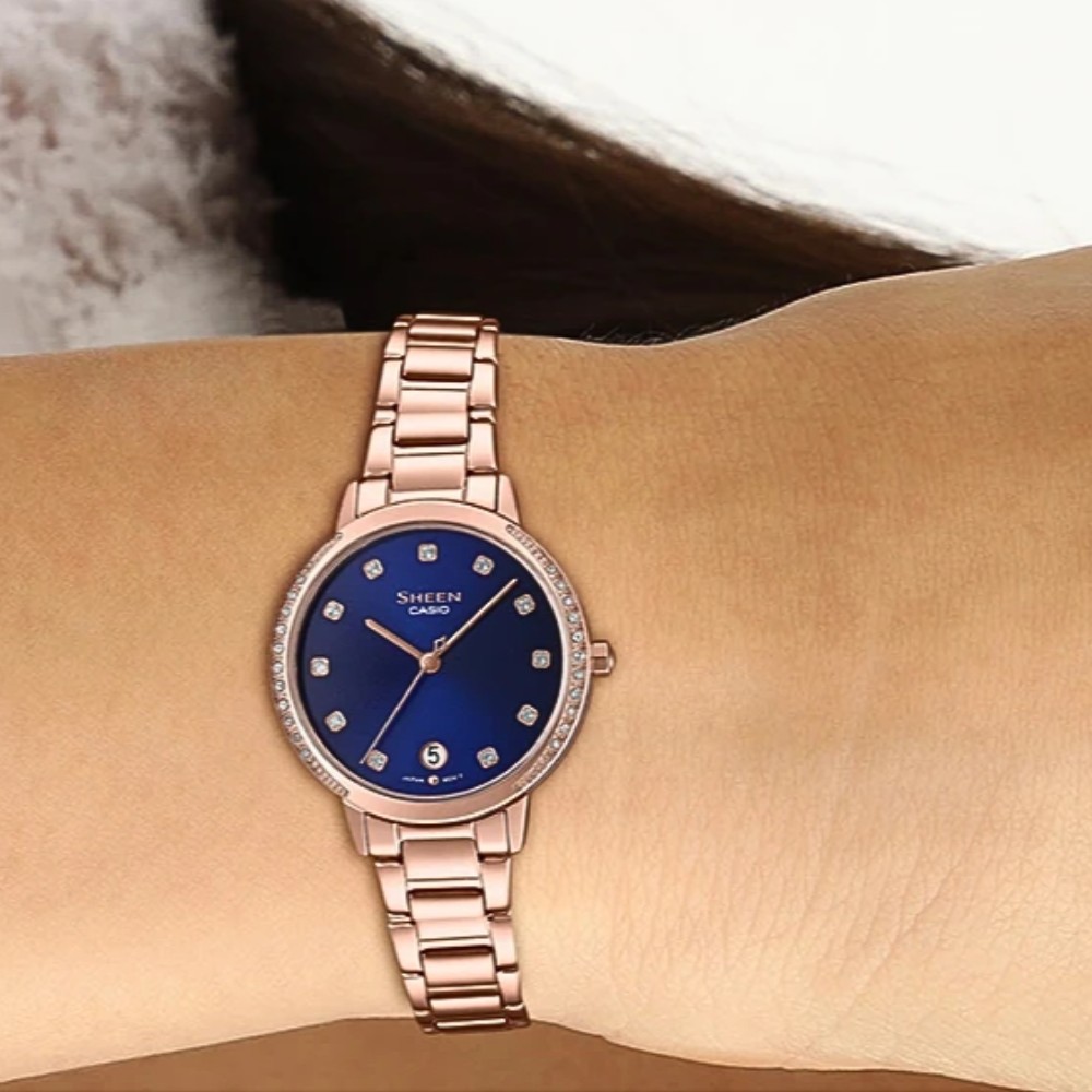 Đồng Hồ Nữ Casio SHE-4056PG-2AUDF – Chính Hãng, Uy Tín 5 chi tiết khi lên tay