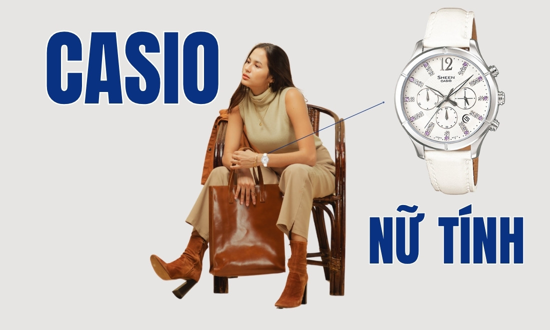 Đồng Hồ Nữ Casio SHE-5020L-7ADR Sang Trọng 10 she 5020l 7adr thanh lich nu tinh