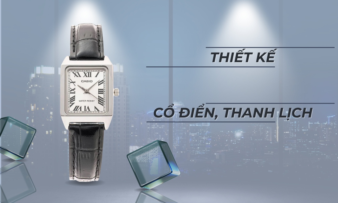 Đồng hồ Casio Nữ LTP-V007L-7B1UDF Thanh Lịch, 100% Chính Hãng 10 thiết kế cổ điển thanh lịch