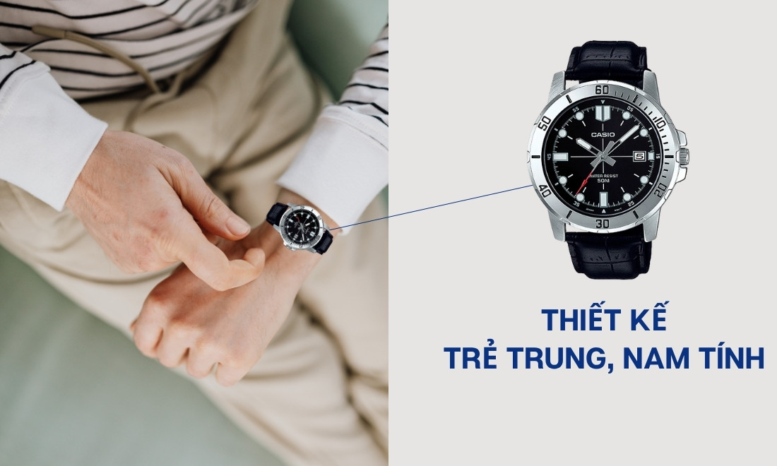 Đồng Hồ Casio MTP-VD01L-1EVUDF Chính Hãng, Uy Tín 10 ảnh số 3 trong bài viết
