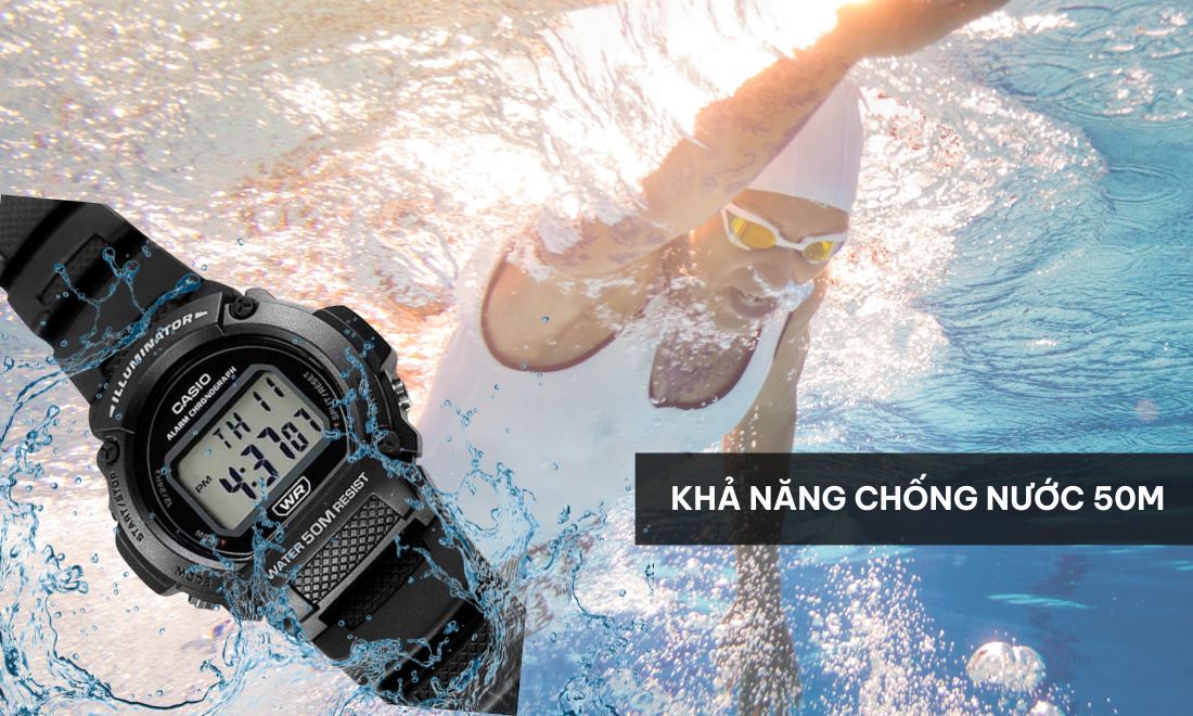 Casio W-219H-1AVDF Chuẩn Chính Hãng 12 w 219h 1av 5
