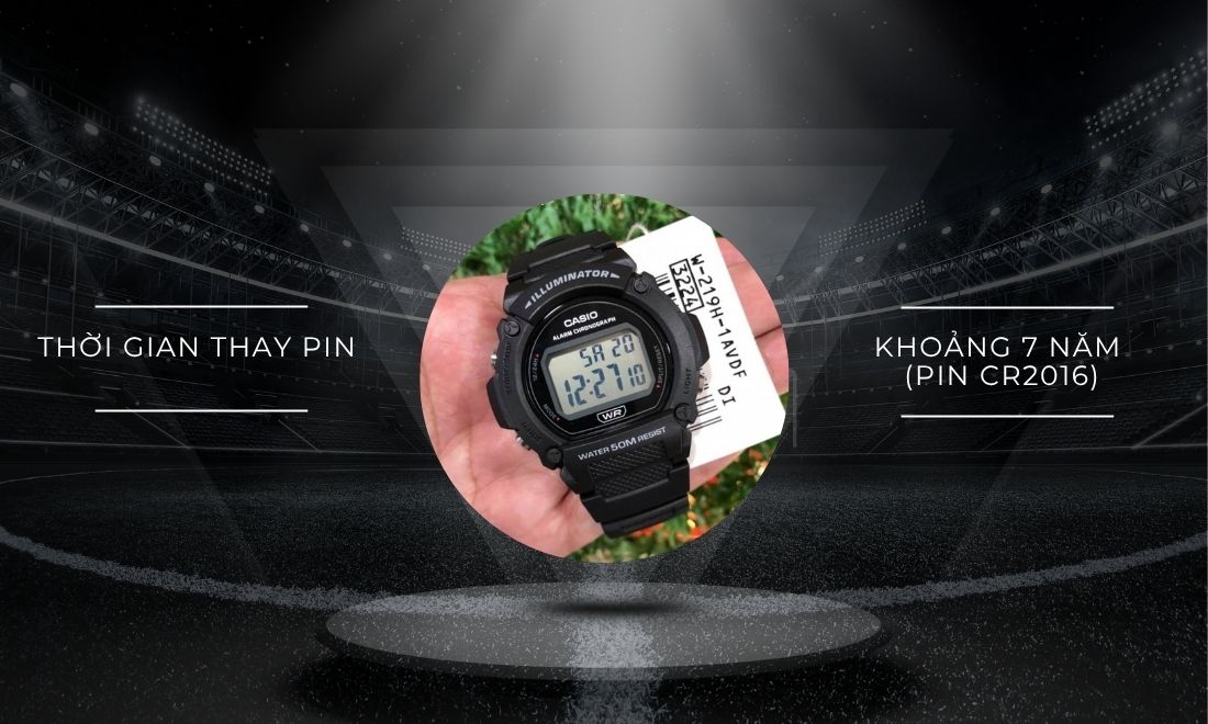 Casio W-219H-1AVDF Chuẩn Chính Hãng 11 w 219h 1av 7