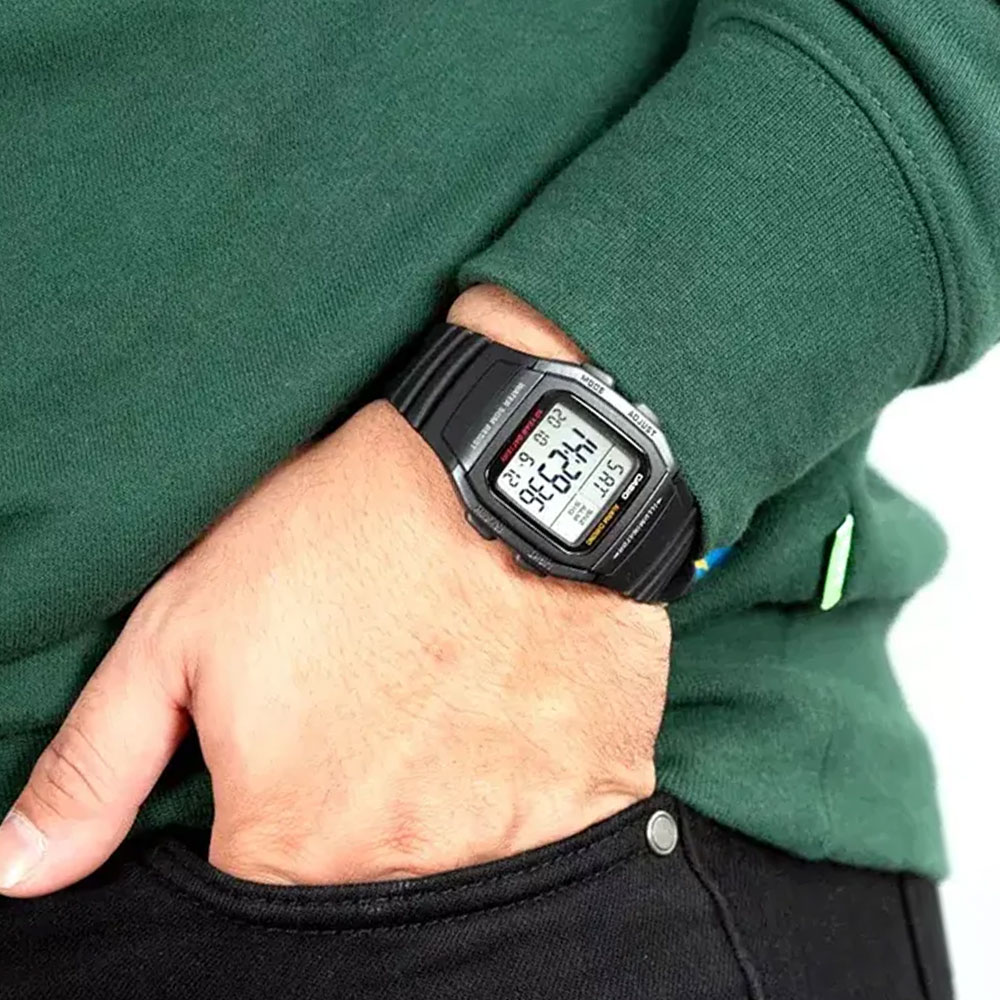 Đồng Hồ Casio W-96H-1BVDF Chính Hãng 6 w 96g 1bvdf 5