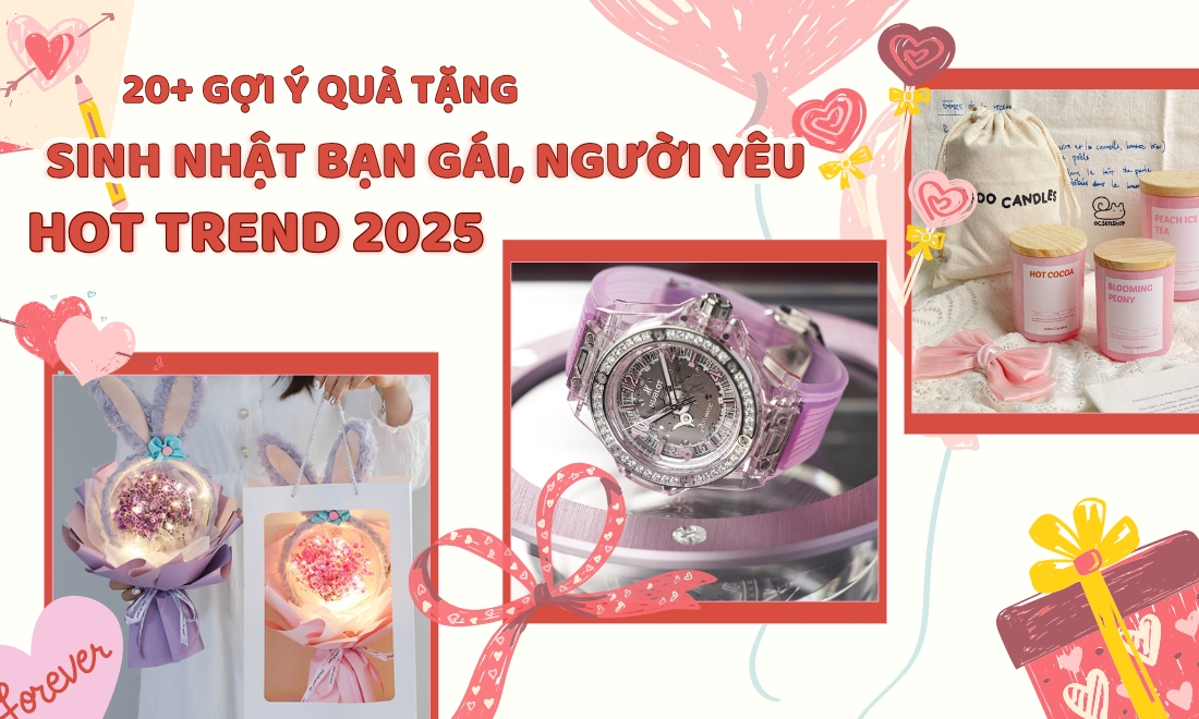 Những tặng phẩm khiến phái đẹp rung động ngay từ ánh nhìn đầu tiên