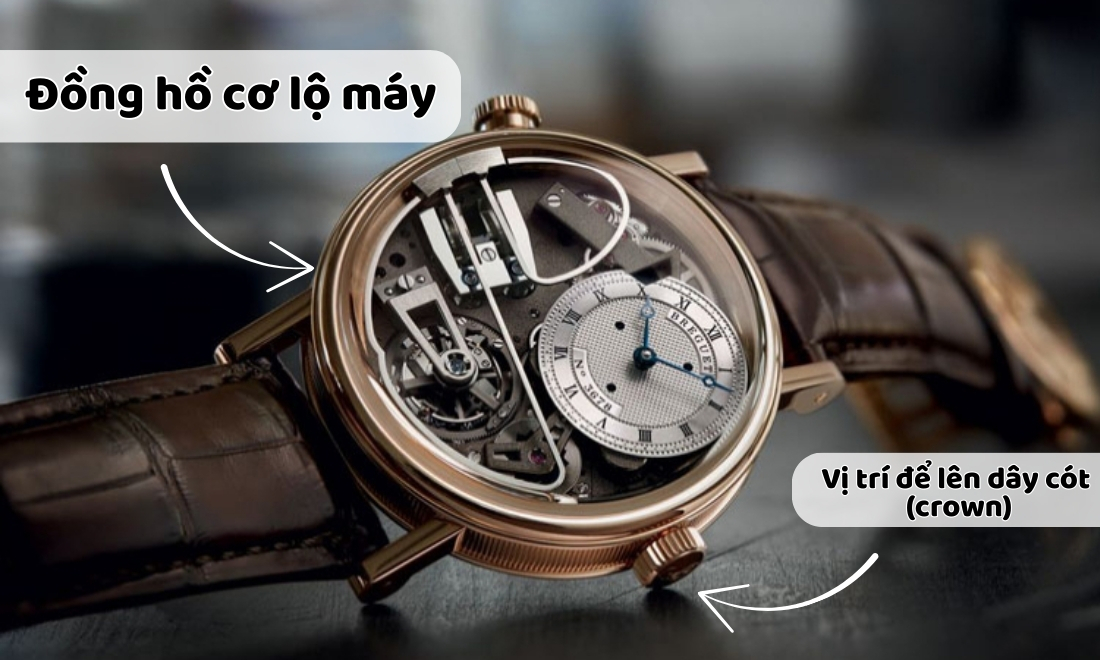 Đồng hồ cơ được lắp ráp từ các chi tiết thuần cơ khí